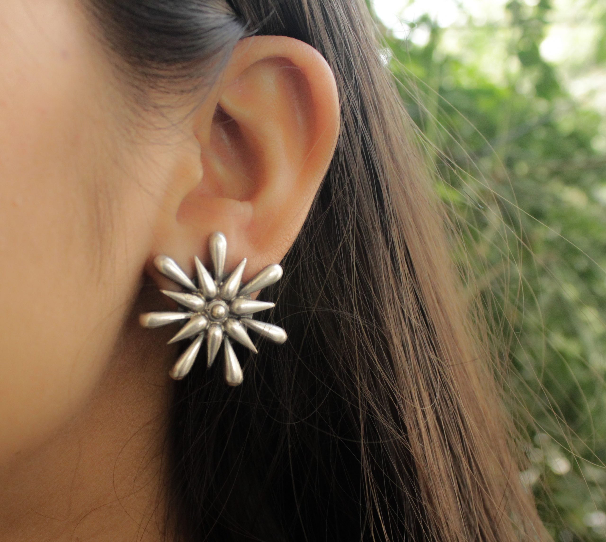 Adya Embossed Quirky Studs