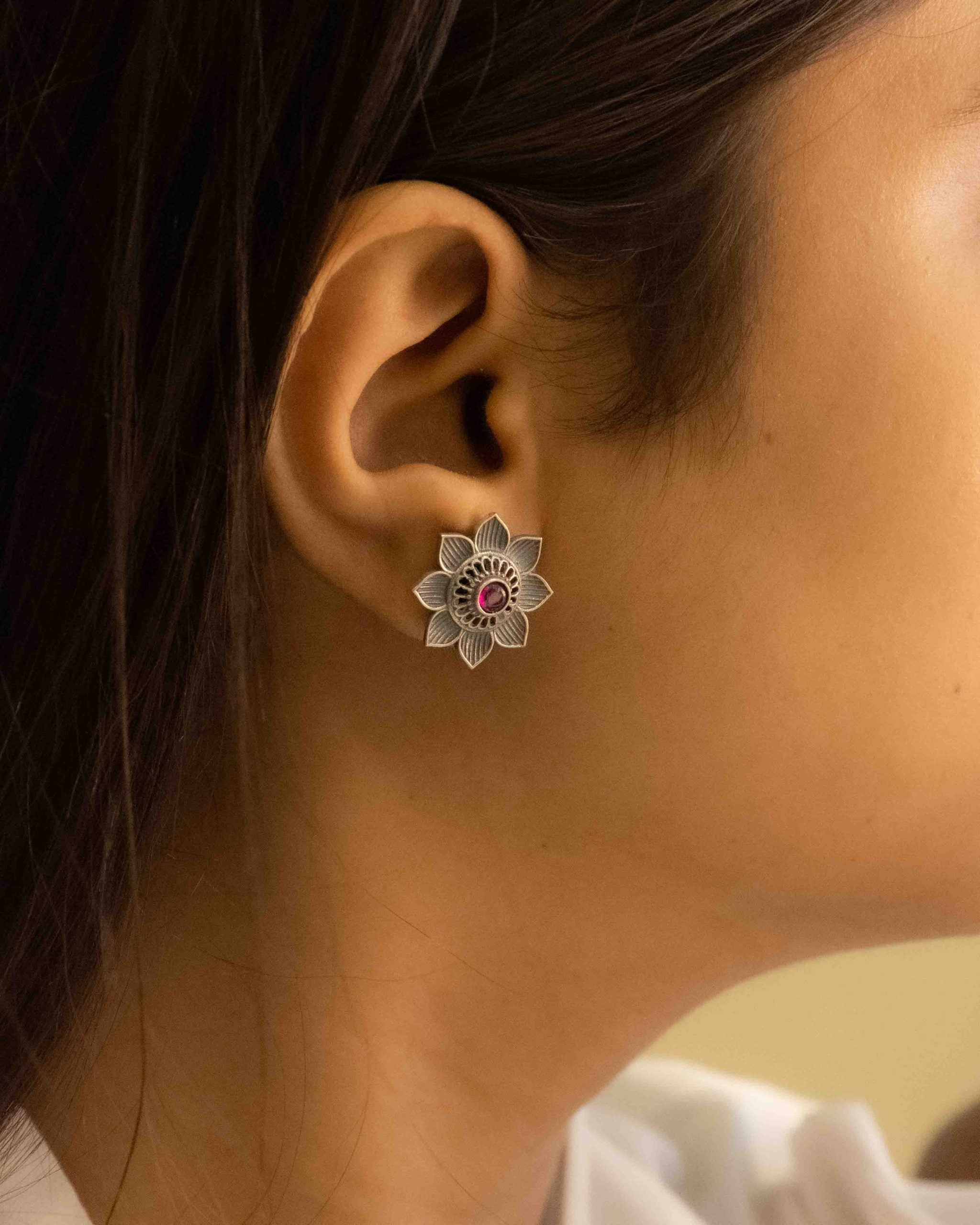 Adya Intricate Versatile Flower Studs