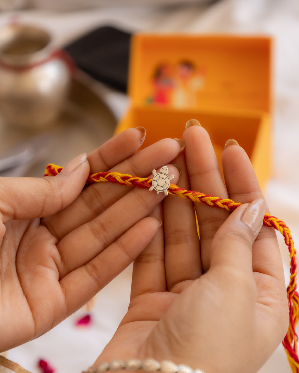 Anvaya Auspicious Tortoise Moli Rakhi