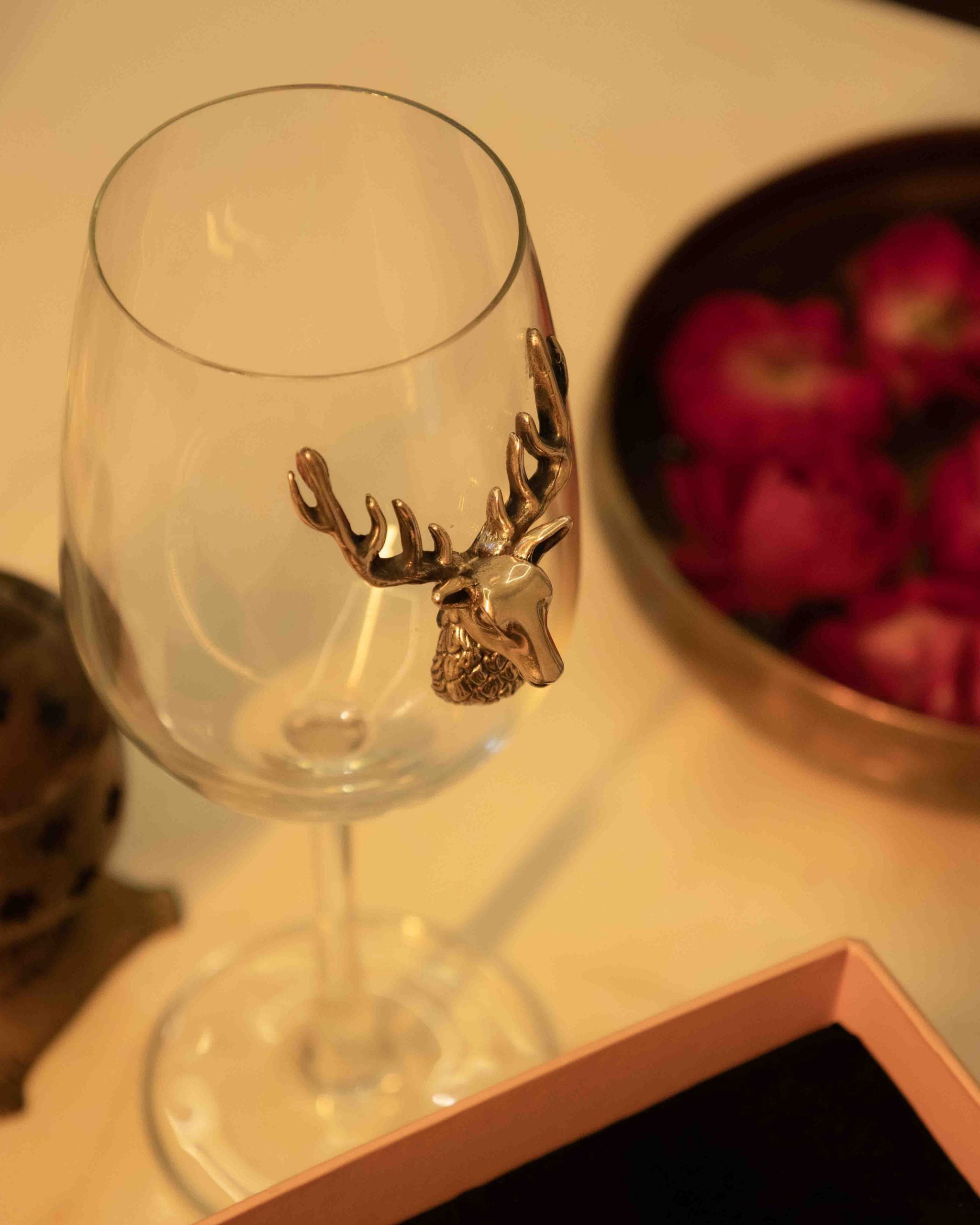 Anvaya Classic Reindeer Wine Glass