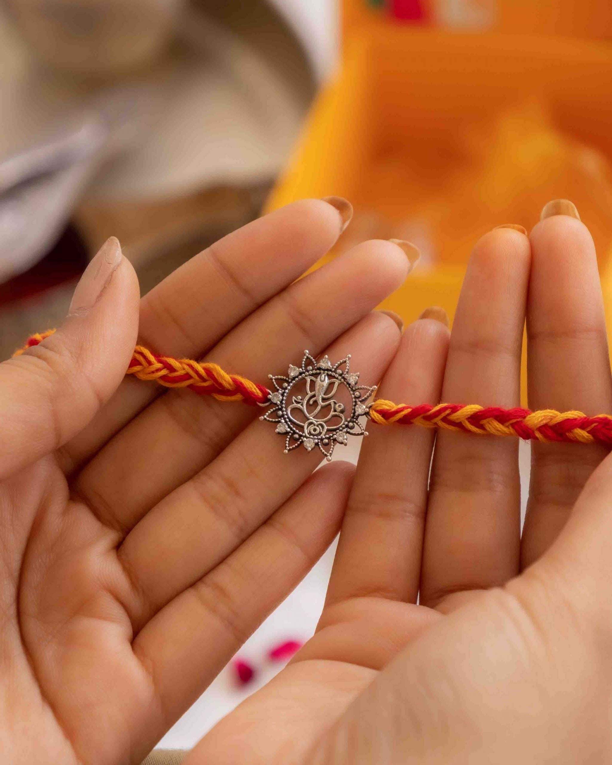 Anvaya Intricate Ganesha Shubh Moli Rakhi