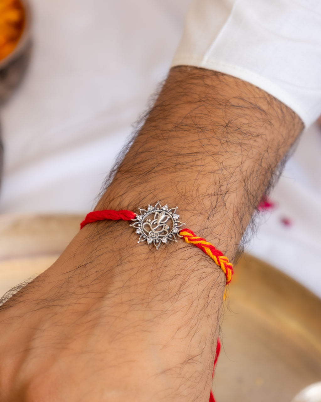 Anvaya Intricate Ganesha Shubh Moli Rakhi