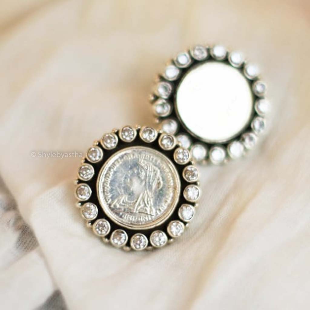 Adya Victorian Coin Classic Studs