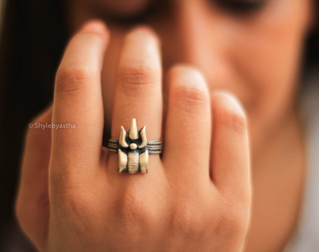 Moh Shiva Damru Ring