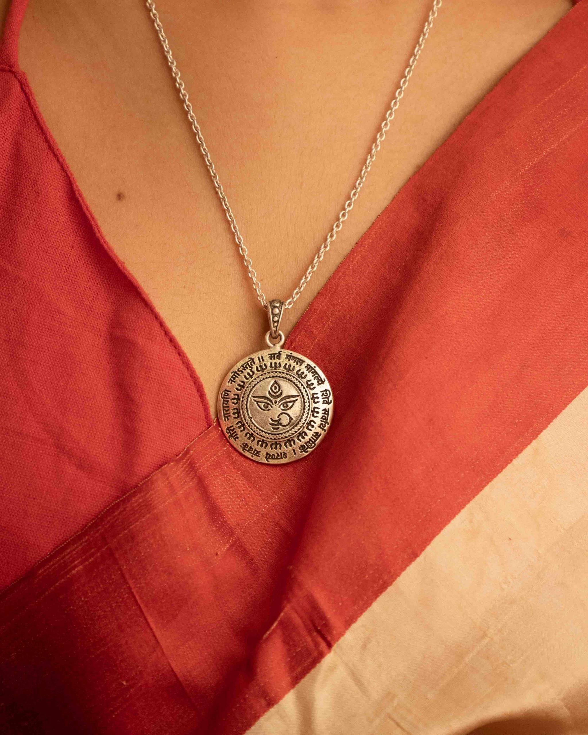 Durga Maa Mantra Auspicious Necklace