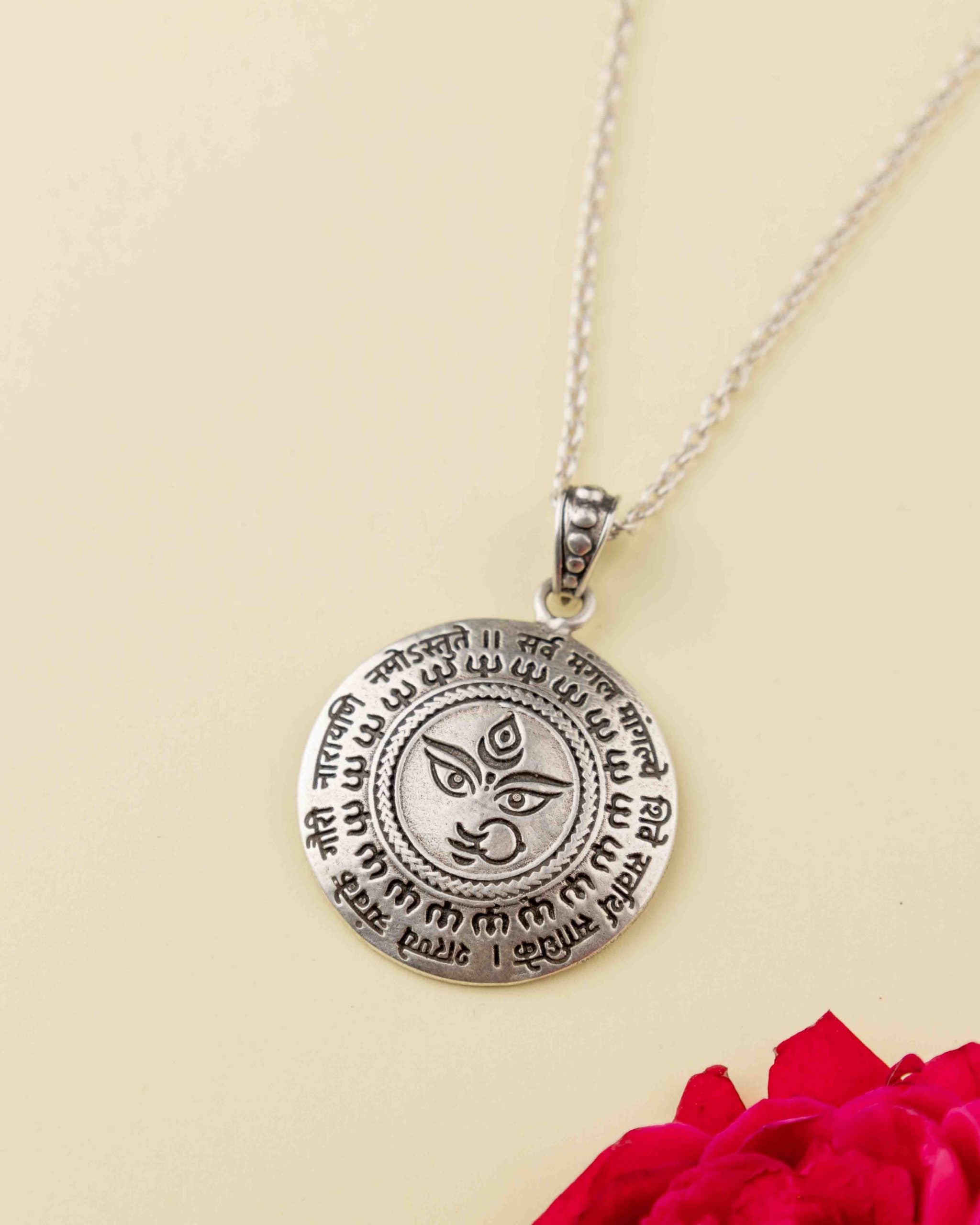 Durga Maa Mantra Auspicious Necklace