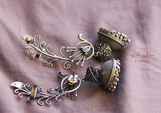 Anvaya Flora Earcuff Daana Art Jhumka