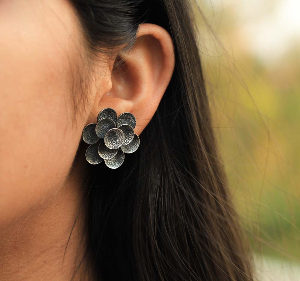 Adya Flower Textured Studs model