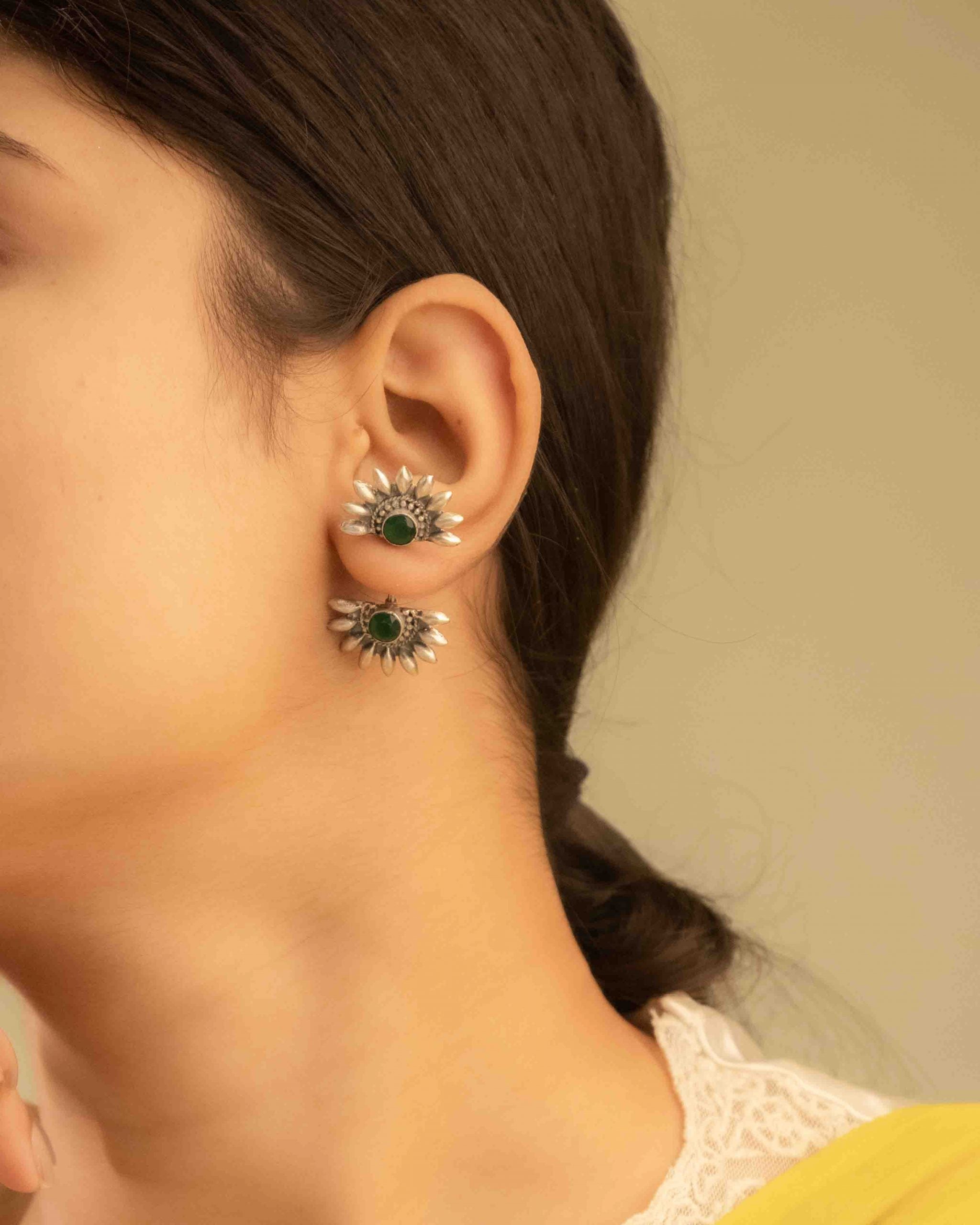 Mizoya Statement Ray Stud Earring