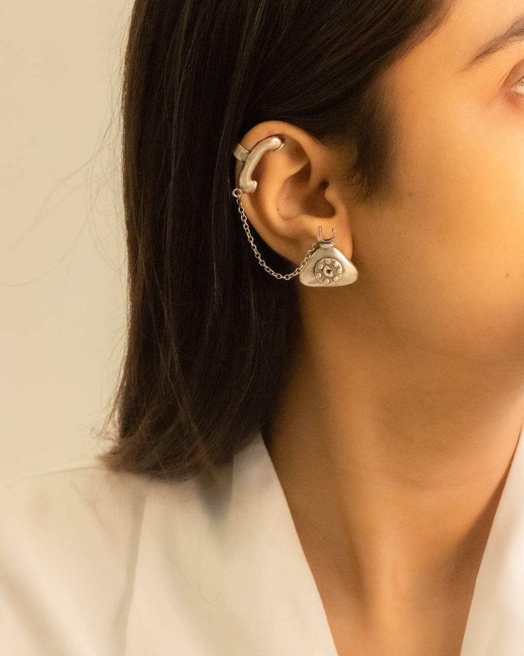 Mizoya Vintage Inspired Telephone Earcuff