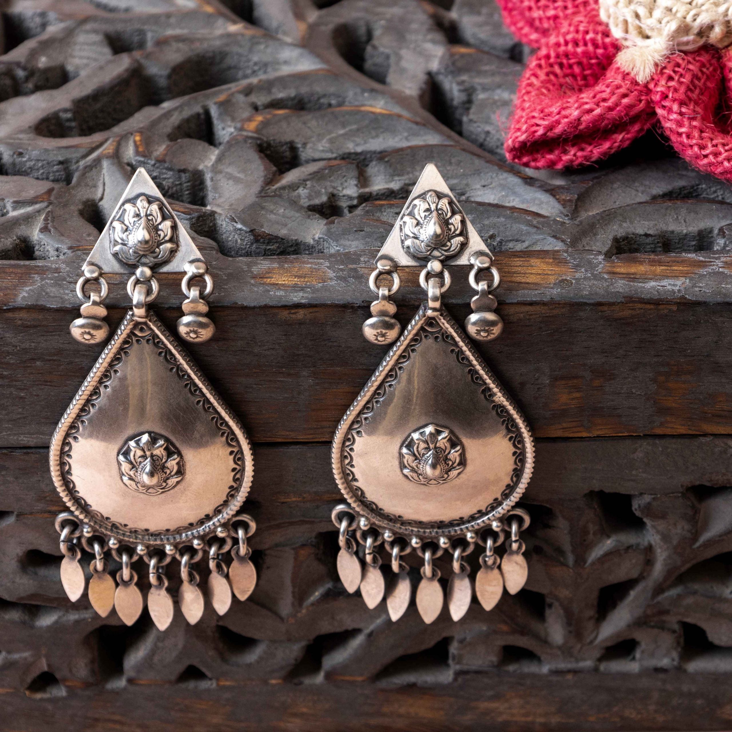 Mizoya Tribal Inspired Drop Dangling Earrings