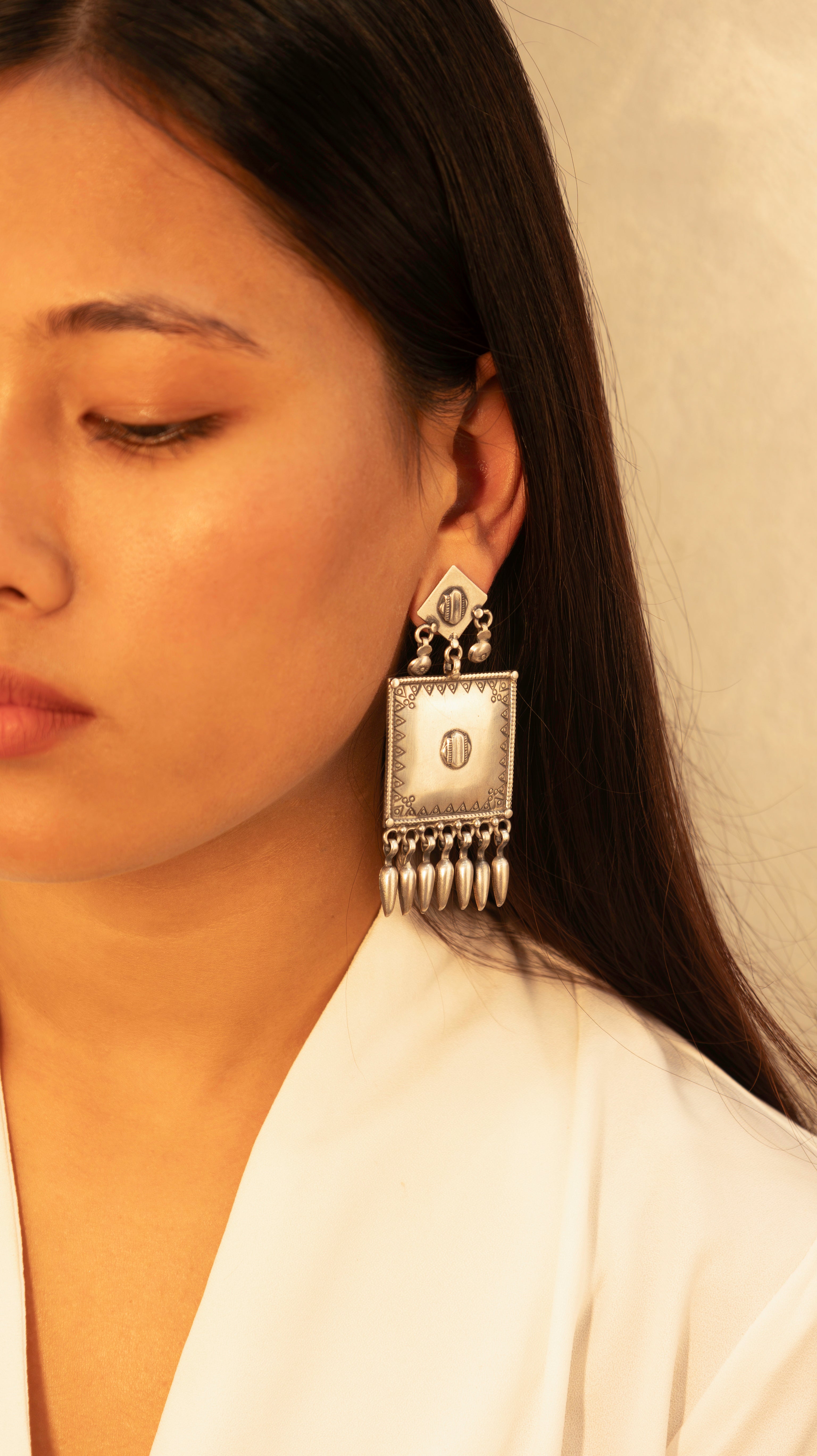 Mizoya Tribal Inspired Dangling Earrings