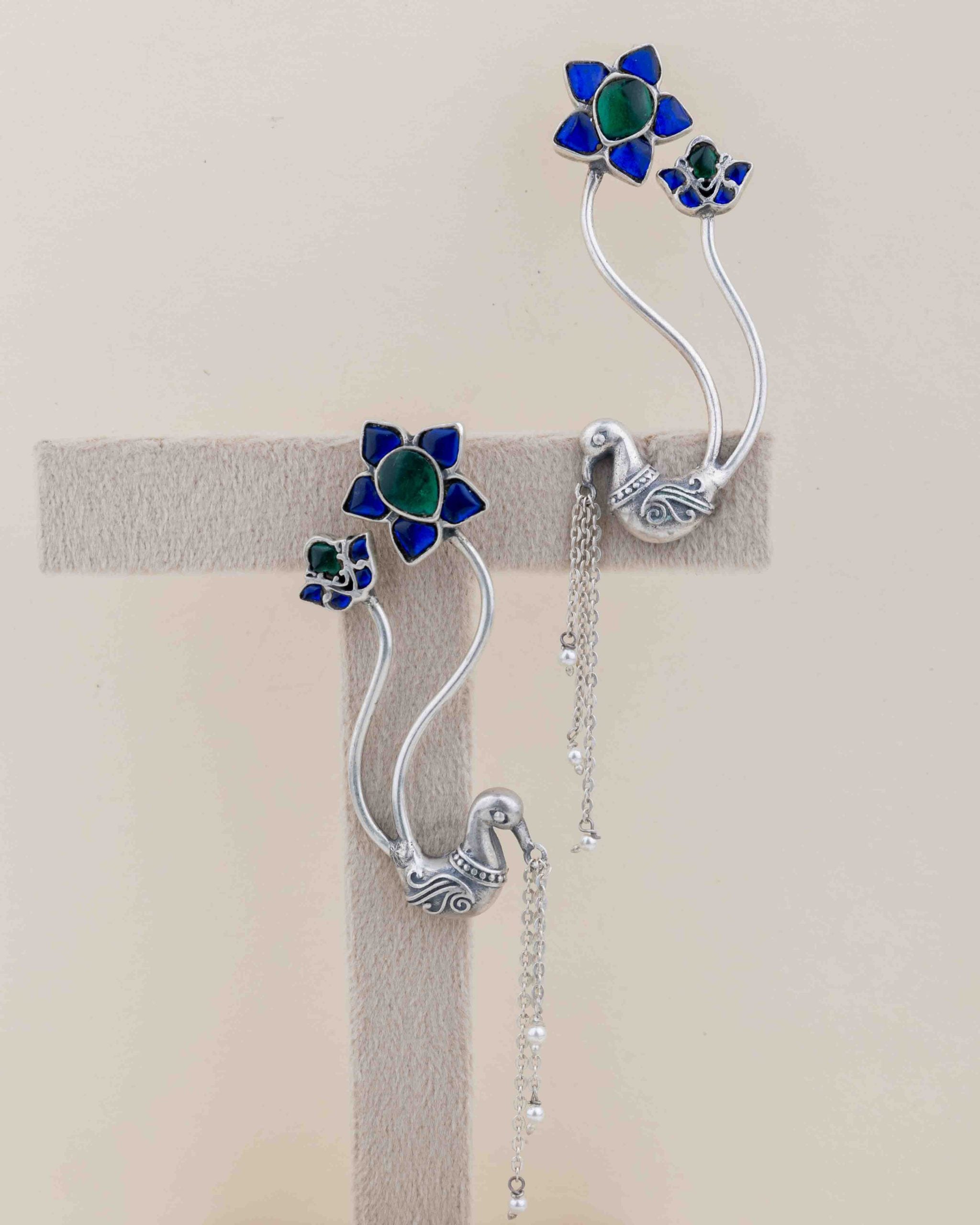 Moh Dancing Peacock Statement Earcuff