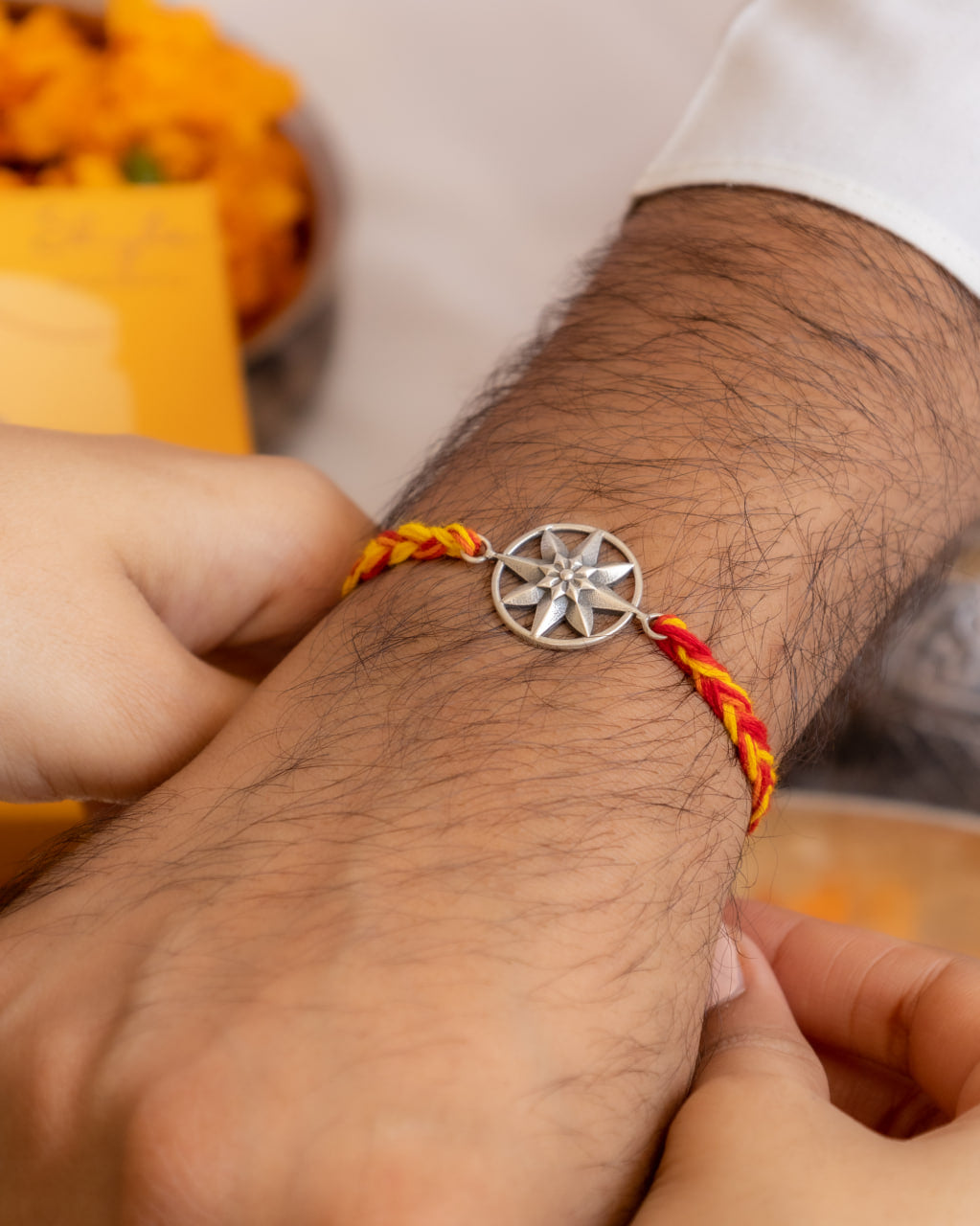 Moh Embossed Wanderlust Moli Rakhi