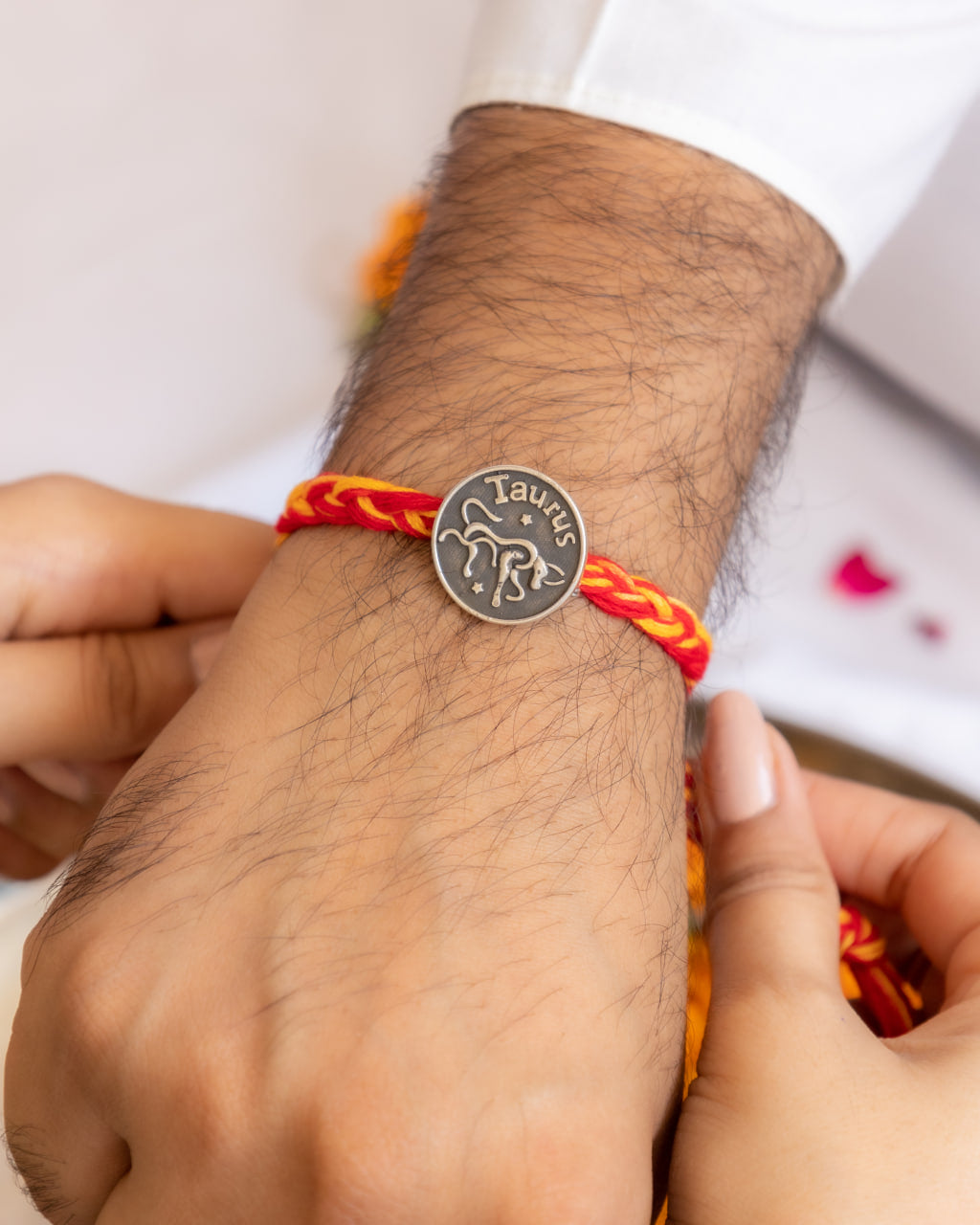 Moh Taurus Sun Sign Brooch Cum Rakhi