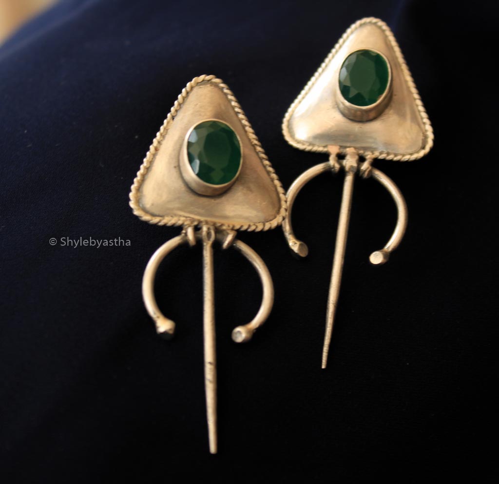 Adya Stone Studded Earrings