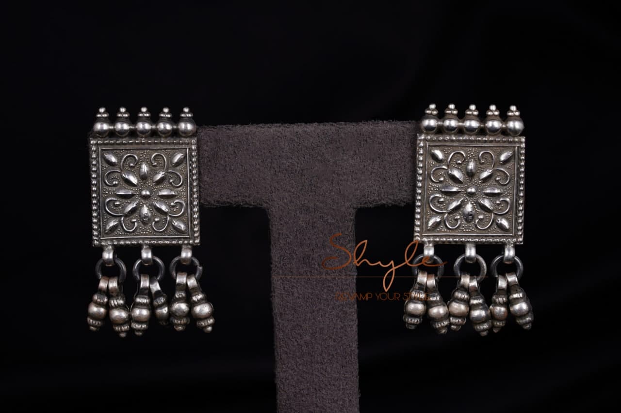 Tattva Intricate Ghughri Studs front