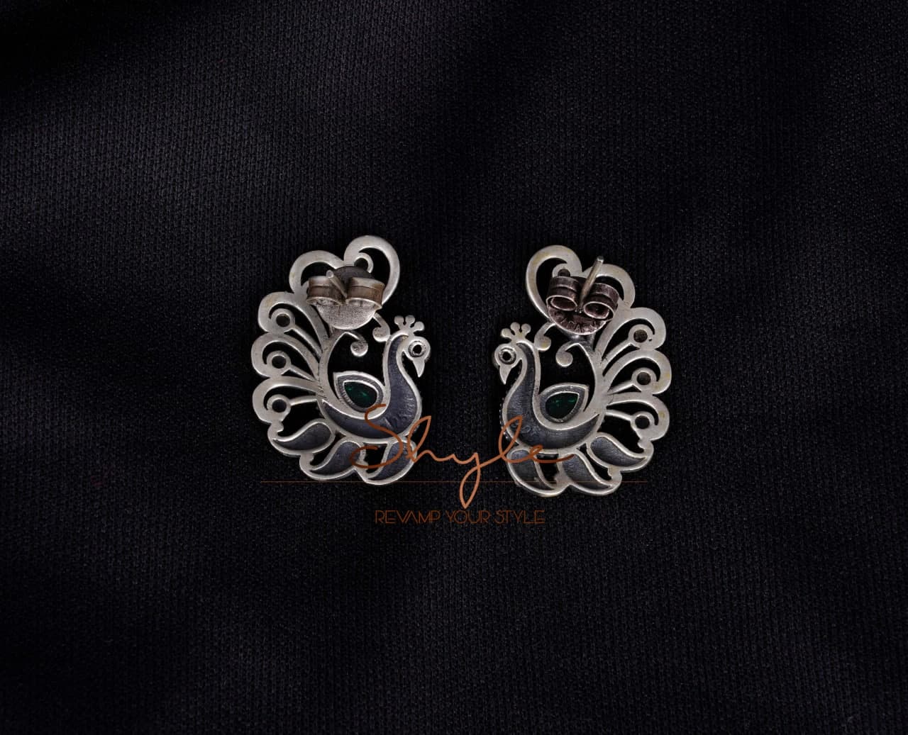 Adya Intricate Dancing Peacock Studs