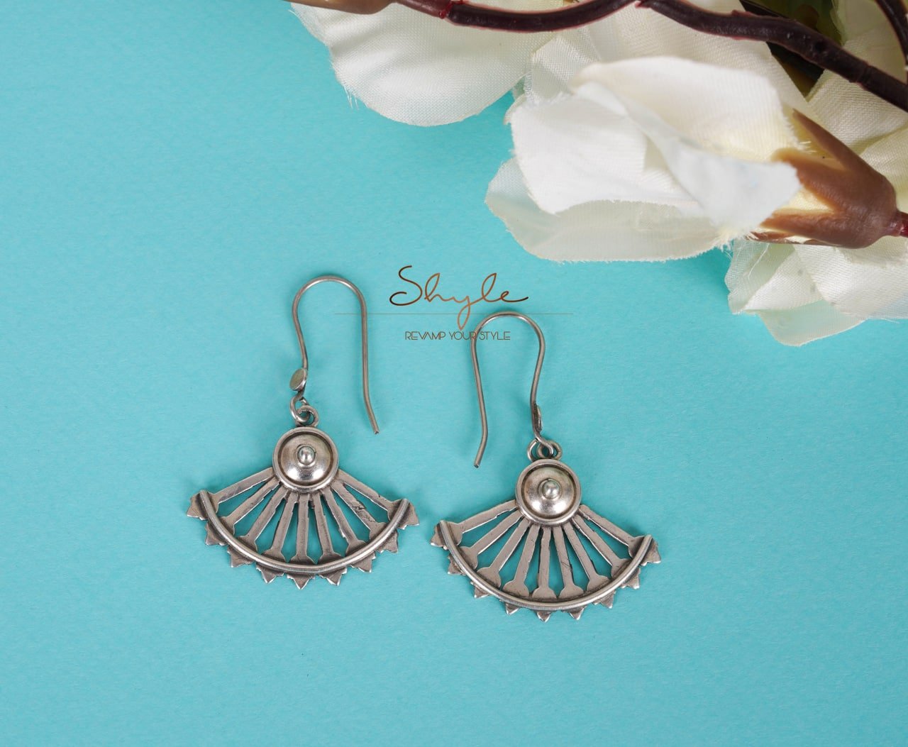 Adya fine pankhi fish hook earrings