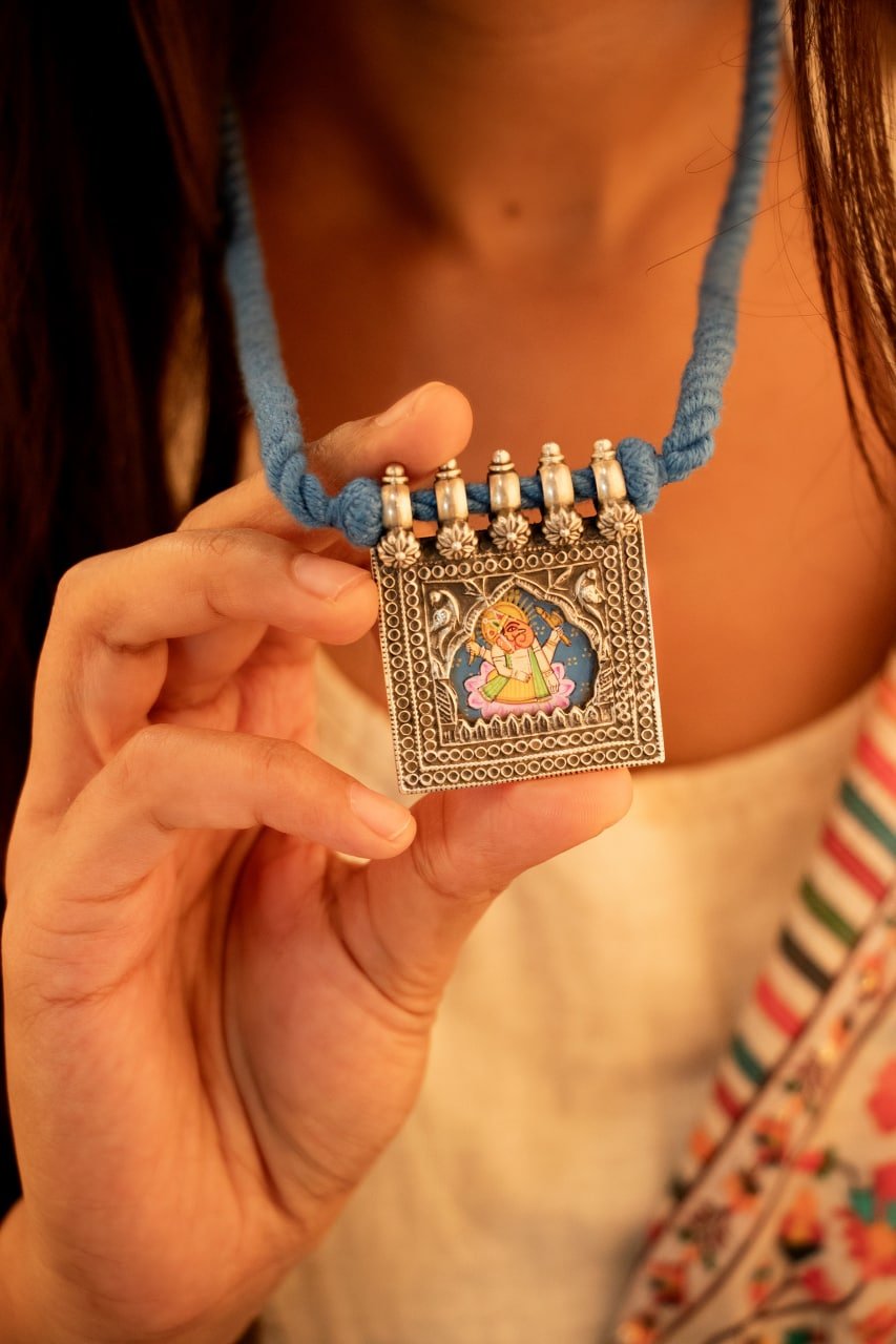 Anvaya Handpainted Ganesha Intricate Necklace