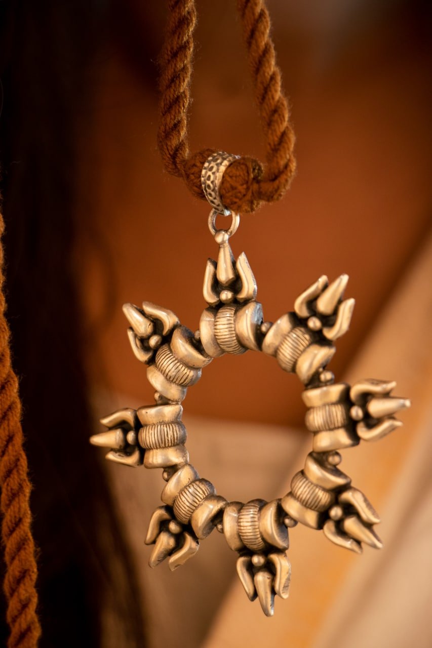 Anvaya Trishul Statement Shiva Necklace