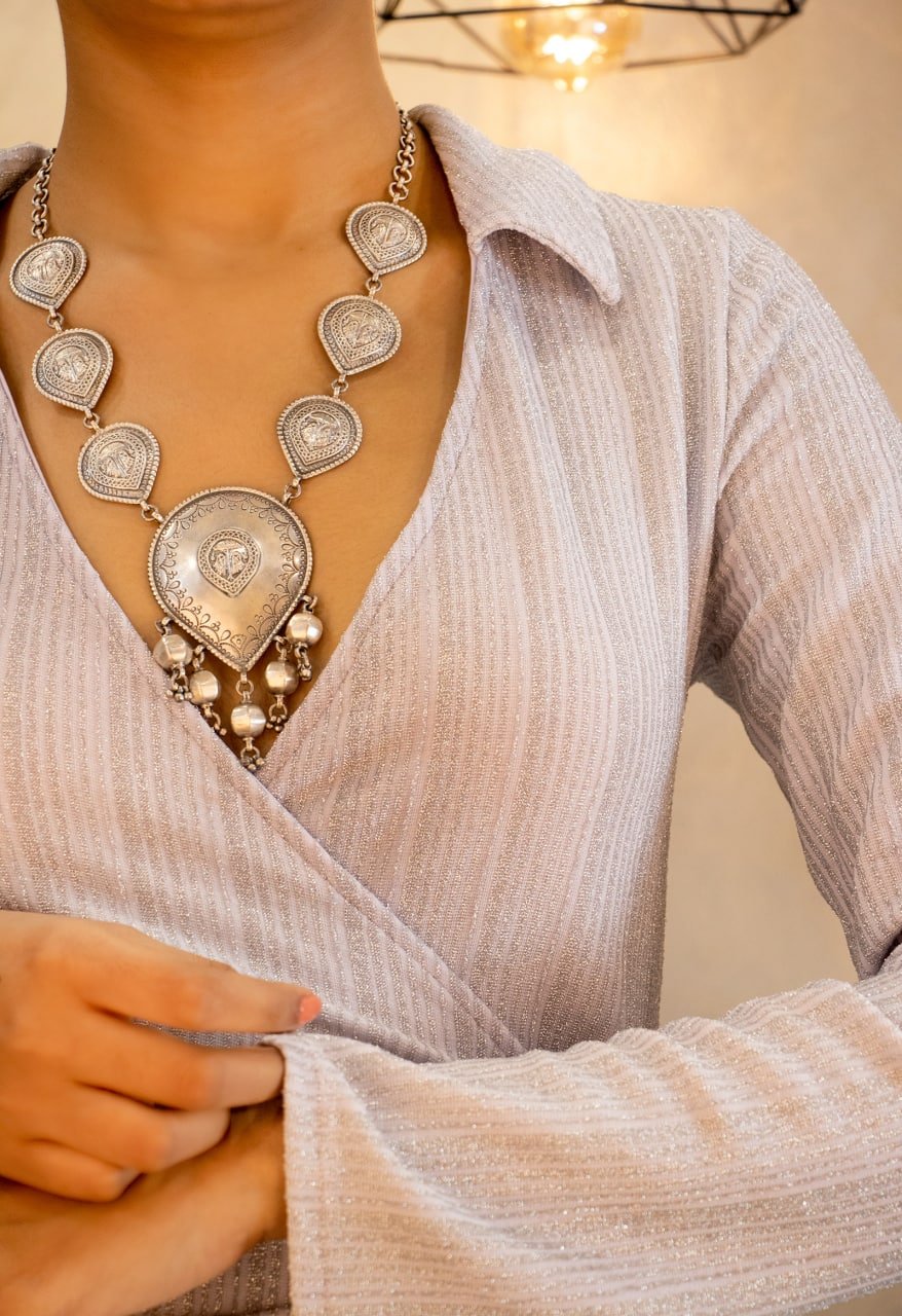 Tattva Intricate Vintage Inspired Statement Necklace