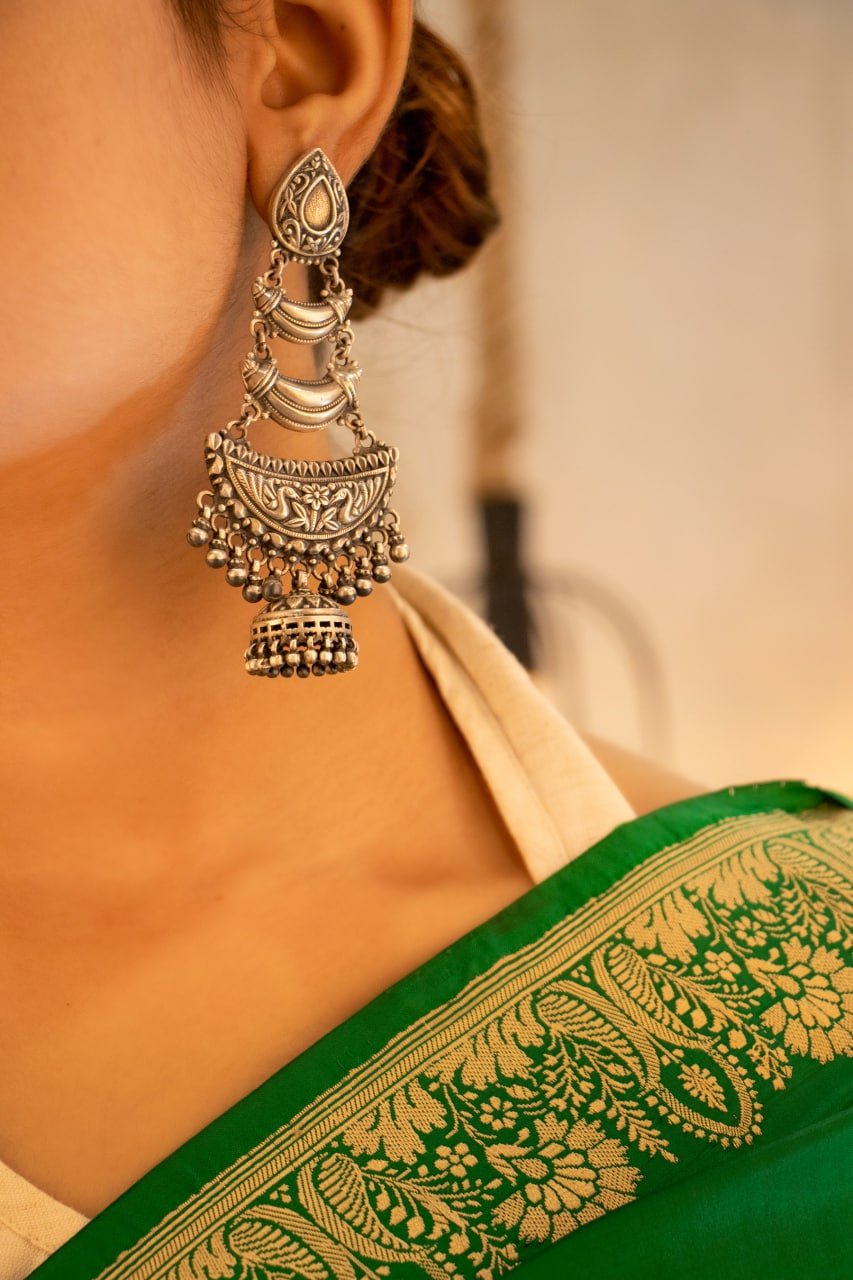 Tattva Statement Layered Ghughri Jhumki