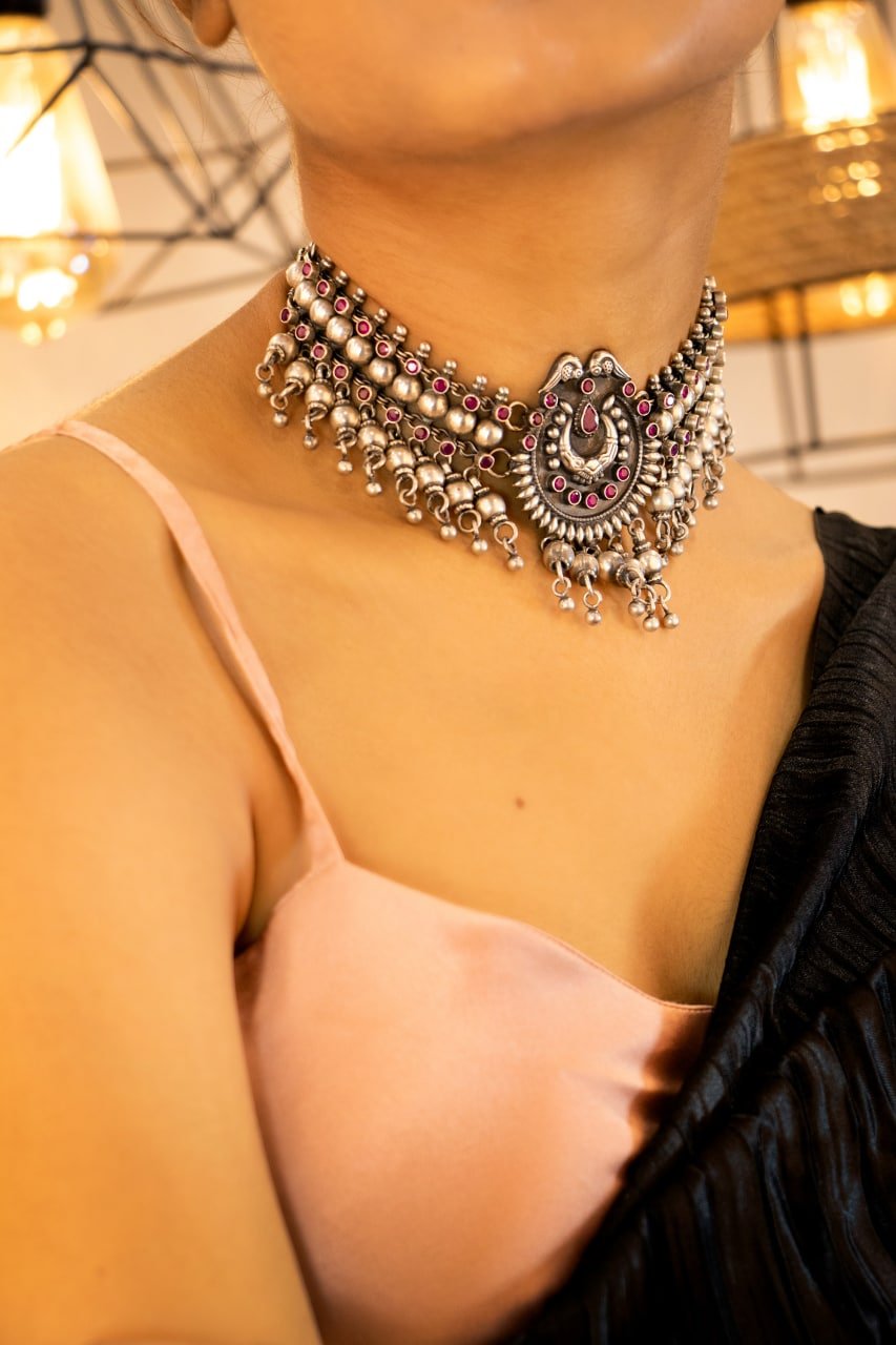 Tattva Jadau Raani Ghughri Ball Choker