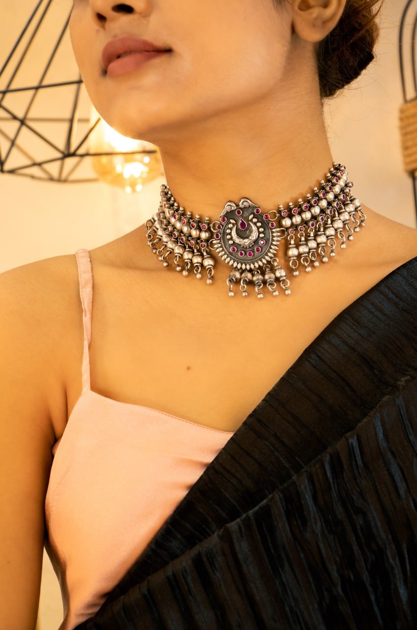 Tattva Jadau Raani Ghughri Ball Choker