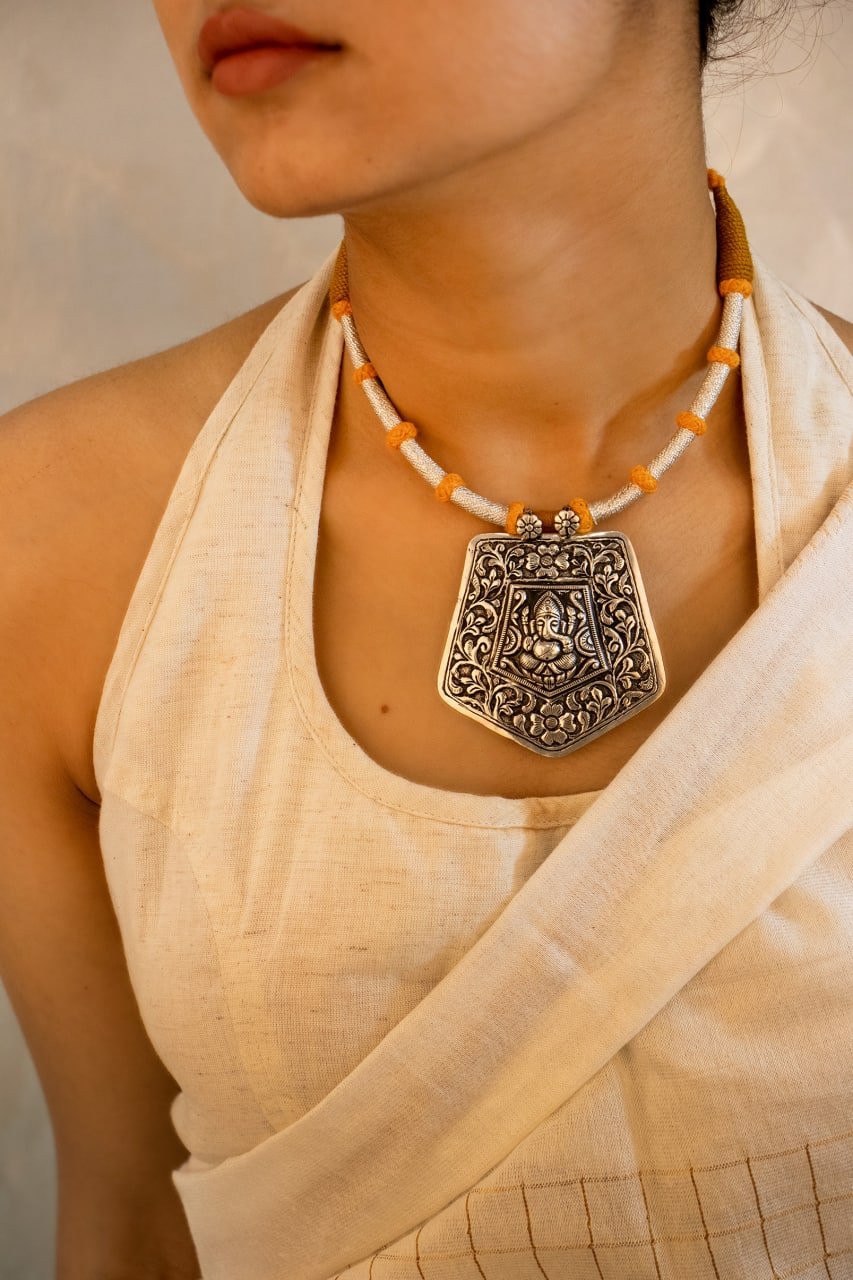 Anvaya Ganesha Chitai Statement Dori Necklace