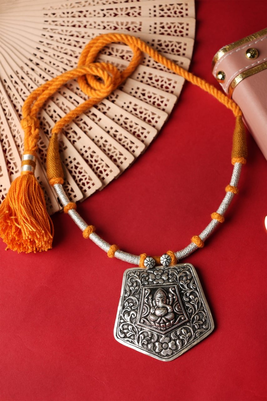 Anvaya Ganesha Chitai Statement Dori Necklace