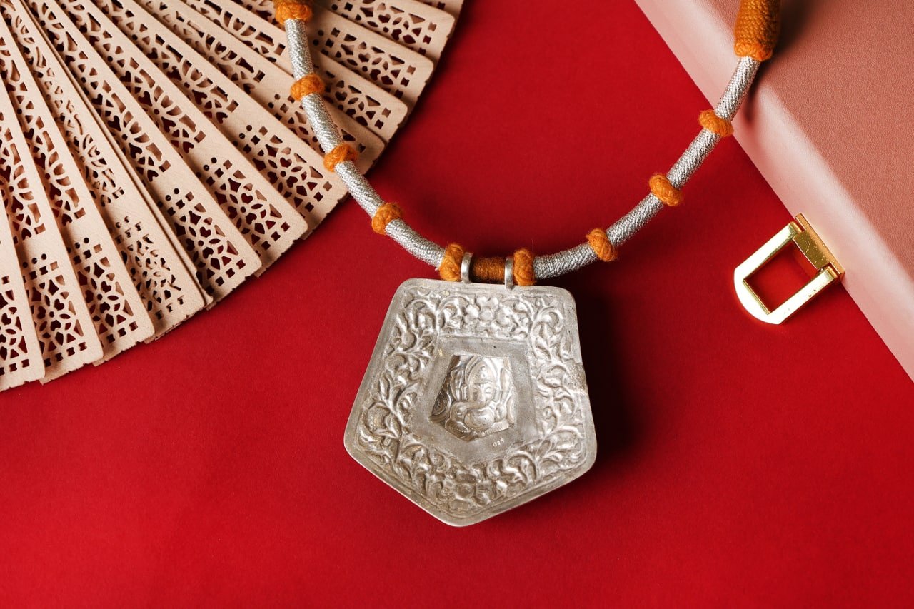 Anvaya Ganesha Chitai Statement Dori Necklace